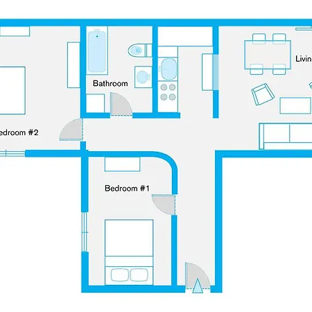 Downtown Torstr, 4 Unique Units From 1-3 Bedrooms Apartament *